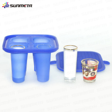 Nouvelle pince en verre de verre en caoutchouc de 3 oz et 3 oz pour mini machine de sublimation 3D